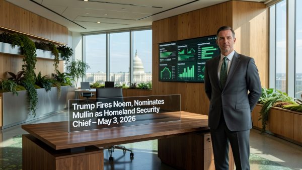 Trump Fires Noem, Nominates Mullin as Homeland Security Chief – May 3, 2026