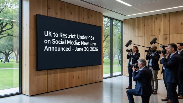 UK to Restrict Under-16s on Social Media: New Law Announced – June 30, 2026